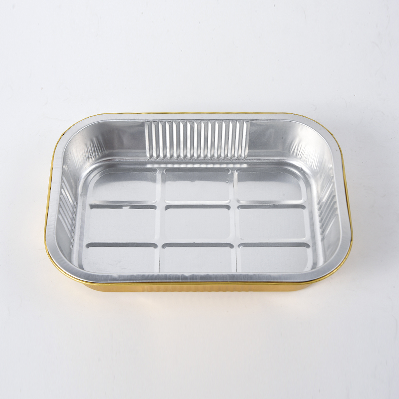 Artefacto para alimentos Sartenes desechables para hornear Papel de aluminio RK-76