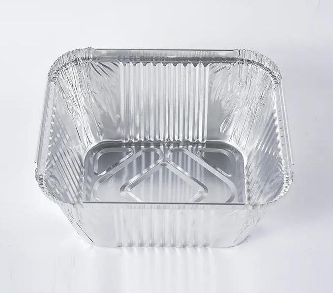 Ventajas de utilizar recipientes de alimentos cuadrados de papel de aluminio arrugado